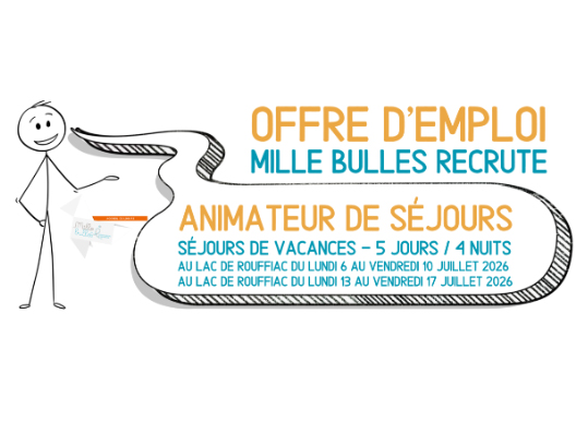 Recrutement animateur ALSH Mille Bulles