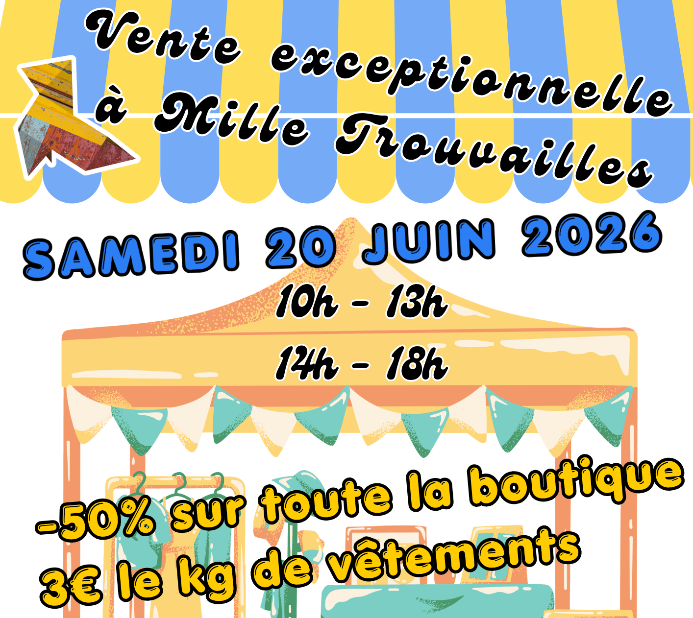 Vente exceptionnelle à la Recyclerie « Mille Trouvailles »
